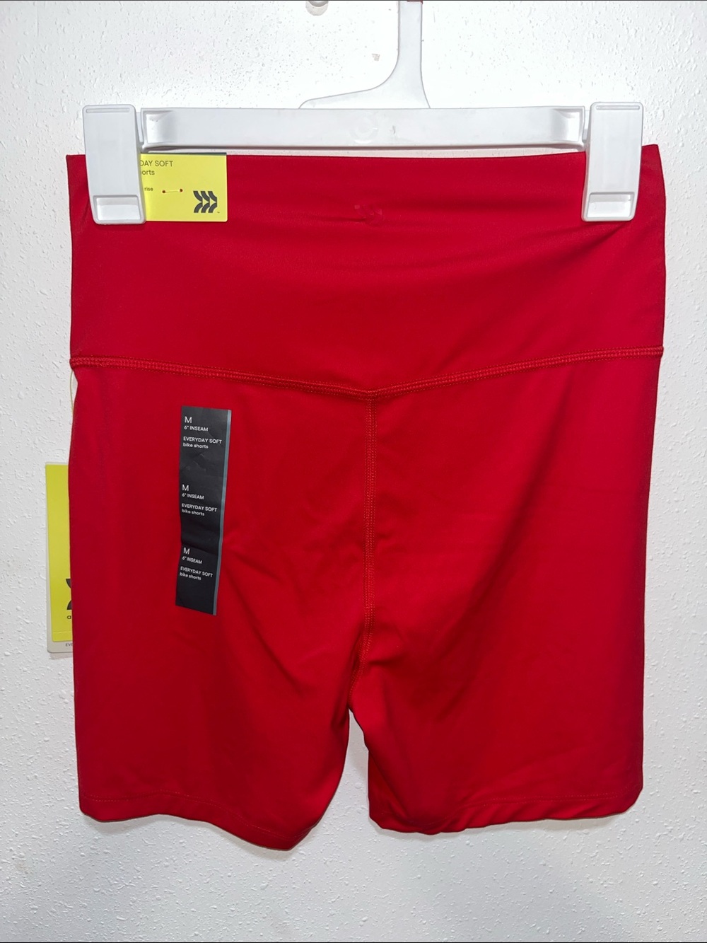 all in motion V-Waist Bike Shorts ultra high rise Size M Red - Picture 6 of 7
